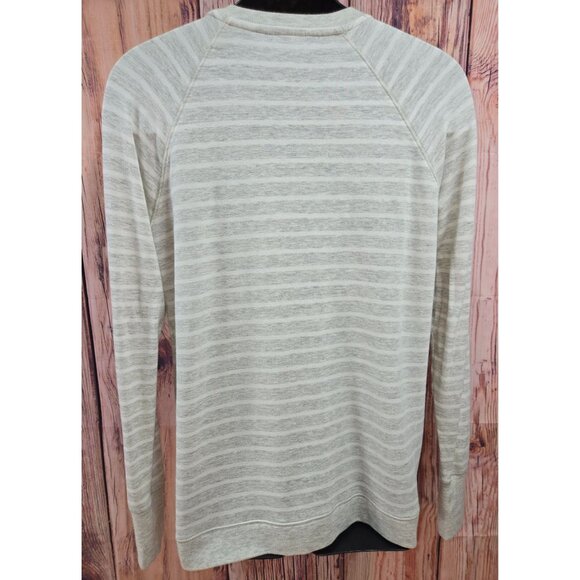 Athleta Womens Striped Long Sleeve Raglan Shirt MT - Picture 2 of 8